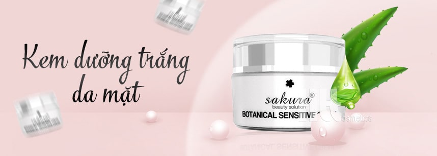 Kem dưỡng trắng cho da mặt nhạy cảm Sakura