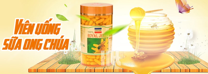 Viên uống sữa ong chúa 100% Costar Royal Jelly 1450mg