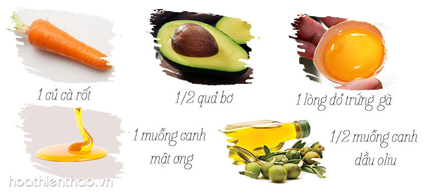 Mặt nạ bơ - cà rốt tăng cường độ ẩm giúp da mịn màng