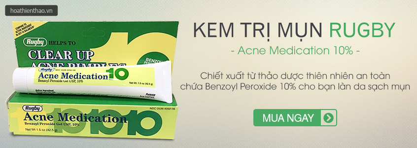 Kem trị mụn Rugby 10% đem lại hiệu quả nhanh chóng cho các vấn đề về mụn