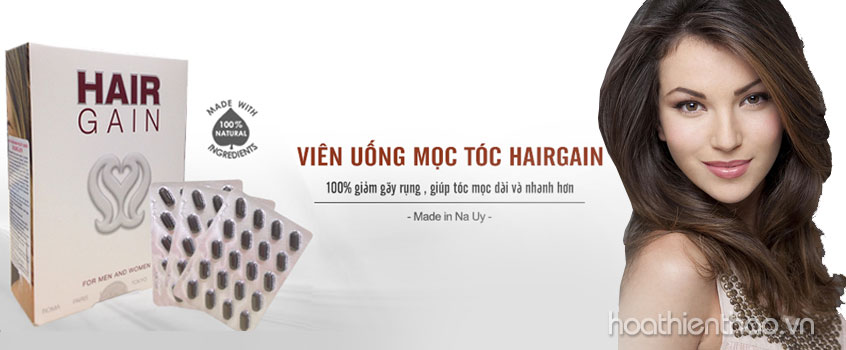 Viên uống mọc tóc giảm gãy rụng tóc Hair Gain