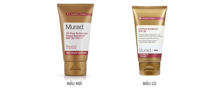 Kem chống nắng không dầu Murad "Oil Free" dành cho da nhờn mụn