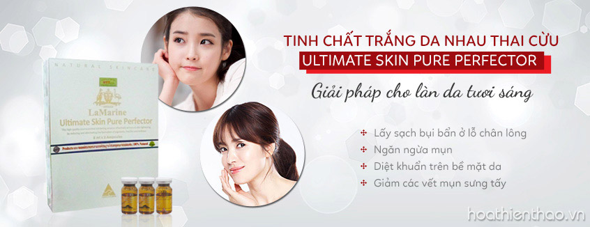 Serum dưỡng trắng da nhau thai cừu Lamarine cho bạn làn da tươi sáng, rạng ngời
