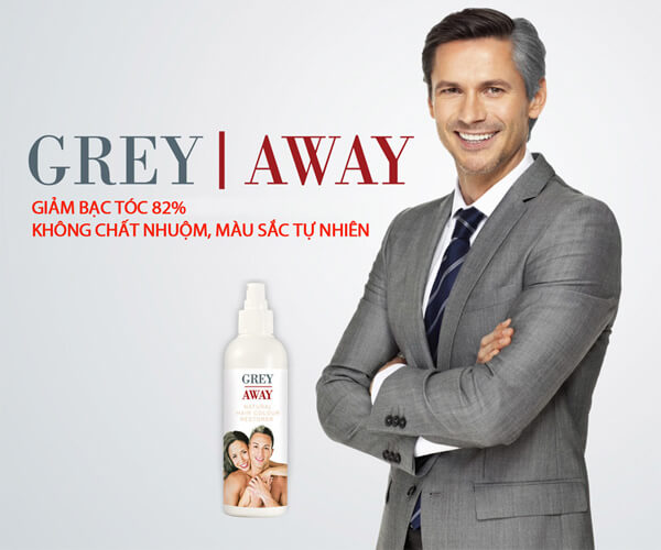 Vì sao nên chọn chai xịt trị tóc bạc Grey Away?