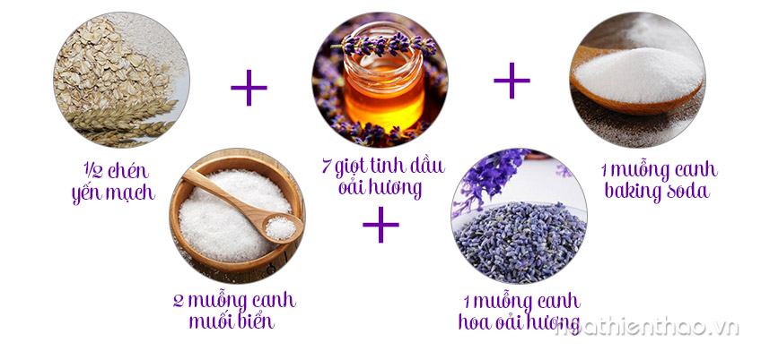 Cách tẩy tế bào chết da mặt bằng tinh dầu hoa oải hương