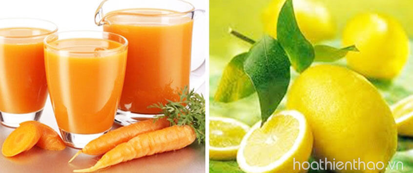 Mặt nạ cà rốt và chanh giúp dưỡng trắng da hiệu quả