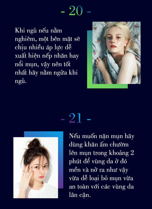 Infographic 25 quy tắc chăm sóc da bạn nên biết - Hoa Thiên Thảo