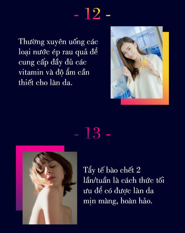 Infographic 25 quy tắc chăm sóc da bạn nên biết - Hoa Thiên Thảo