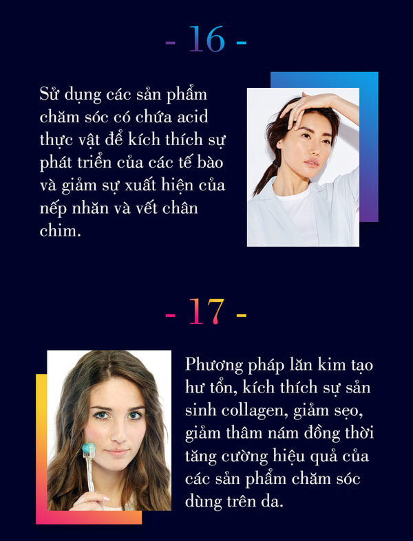 Infographic 25 quy tắc chăm sóc da bạn nên biết - Hoa Thiên Thảo