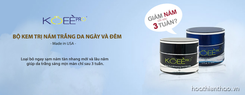 Kem trị nám Koee Pro giúp trị nám và dưỡng trắng hiệu quả
