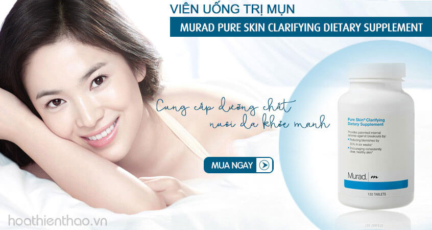 Viên uống giảm mụn Murad xóa tan mụn từ bên trong cơ thể