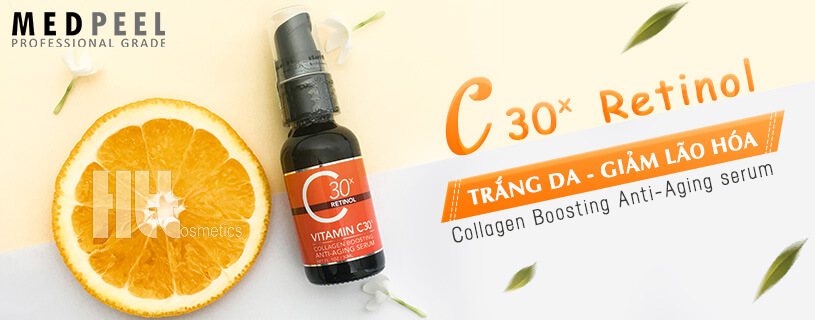 Serum trắng da chống lão hóa Medpeel Vitamin C 30x Retinol - Mỹ Phẩm Hoa Thiên Thảo