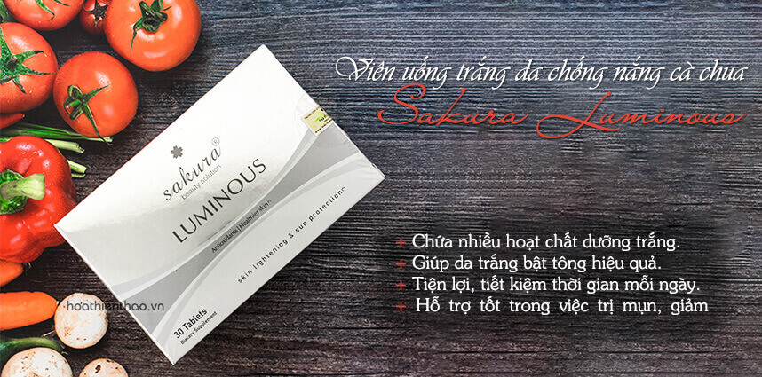 Các dòng viên uống dưỡng trắng da - HoaThienThao