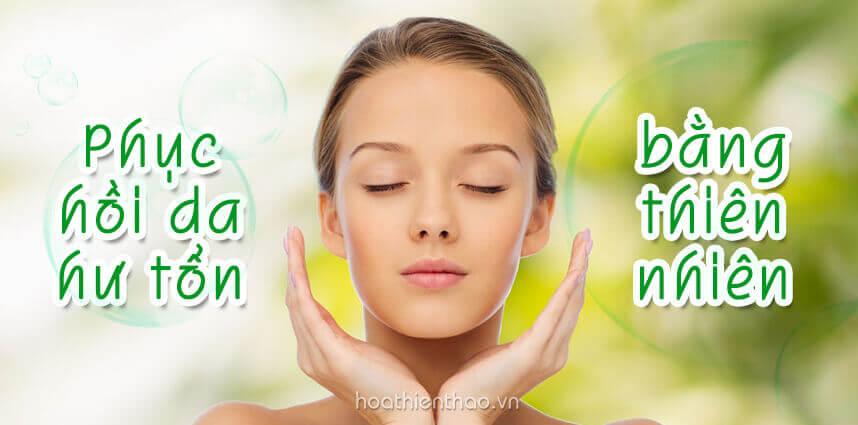 Cách phục hồi da hư tổn bằng thiên nhiên - HoaThienThao