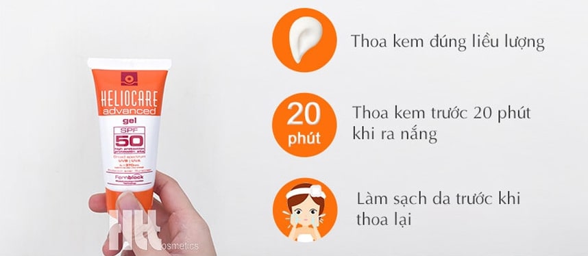 Có nên dùng Gel chống nắng Heliocare SPF 50 - HoaThienThao
