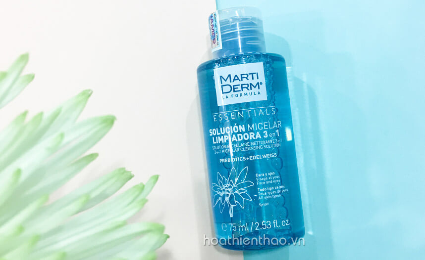 Có nên dùng nước tẩy trang MartiDerm 3 in 1 không - Hoa Thiên Thảo