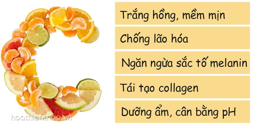 Công dụng của serum vitamin C - Hoa Thiên Thảo