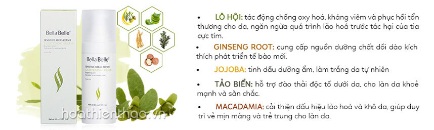 Kem dưỡng trắng da vùng nhạy cảm Bella Belle có tốt không - Hoa Thiên Thảo