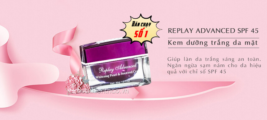 Kem Replay có dưỡng trắng da mặt cho tuổi dậy thì - Hoa Thiên Thảo
