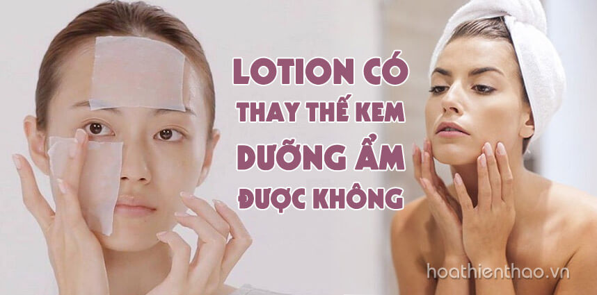 Lotion có thay thế kem dưỡng ẩm được không - Hoa Thiên Thảo