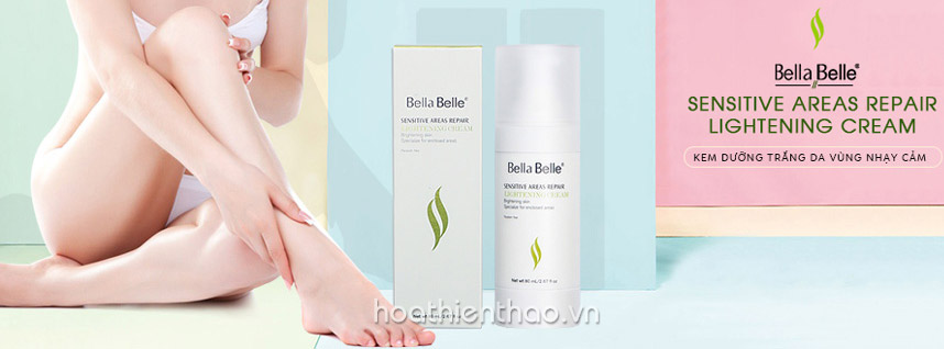 Review kem dưỡng trắng da vùng nhạy cảm Bella Belle - Hoa Thiên Thảo
