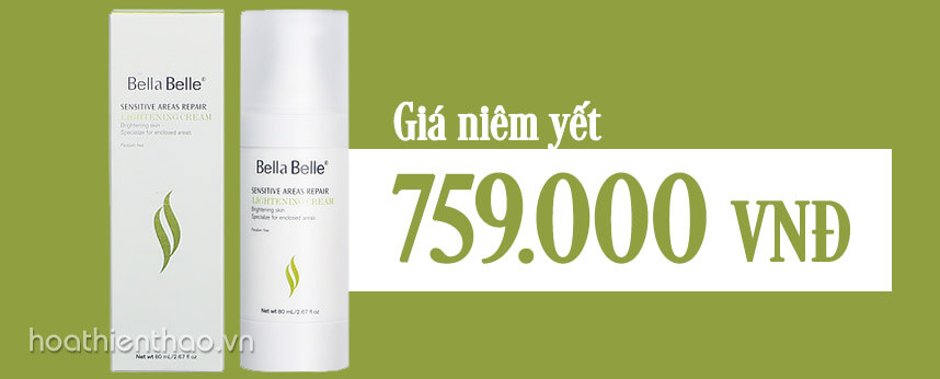 Review kem dưỡng trắng da vùng nhạy cảm Bella Belle - Hoa Thiên Thảo