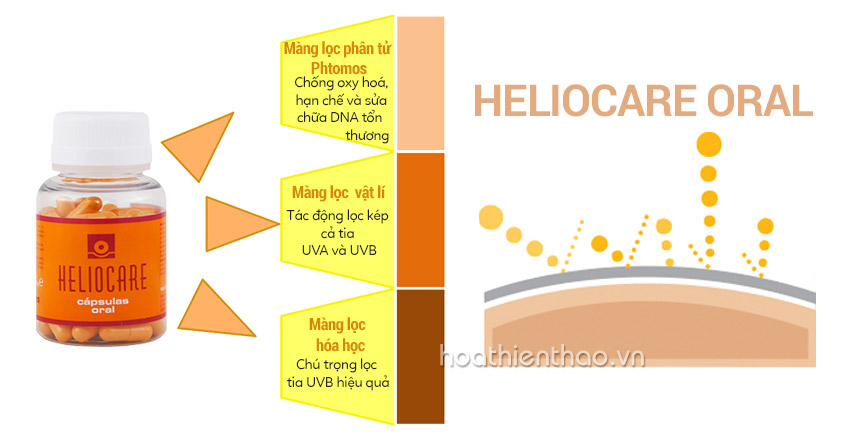 Review viên uống chống nắng Heliocare - Hoa Thiên Thảo
