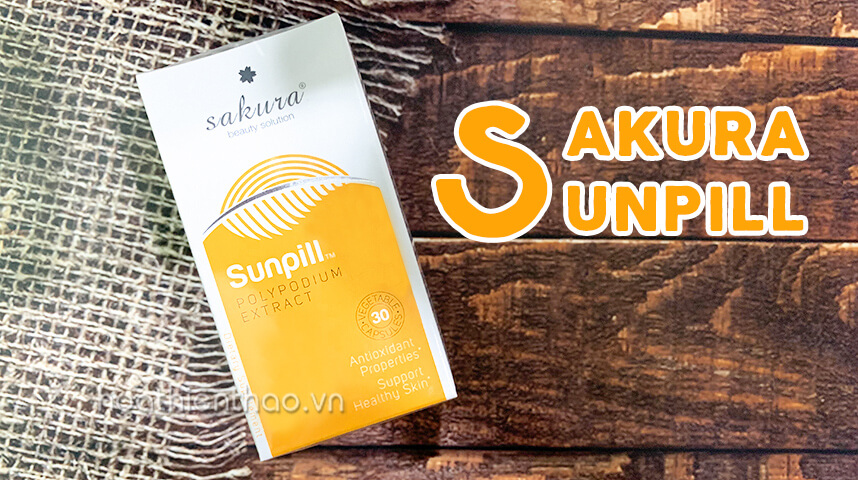 Review viên uống chống nắng Sakura Sunpill - HoaThienThao
