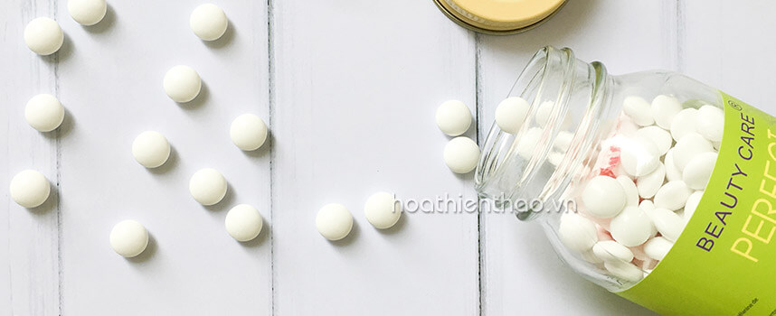 Review viên uống trắng da trị nám Perfect White chi tiết - Hoa Thiên Thảo