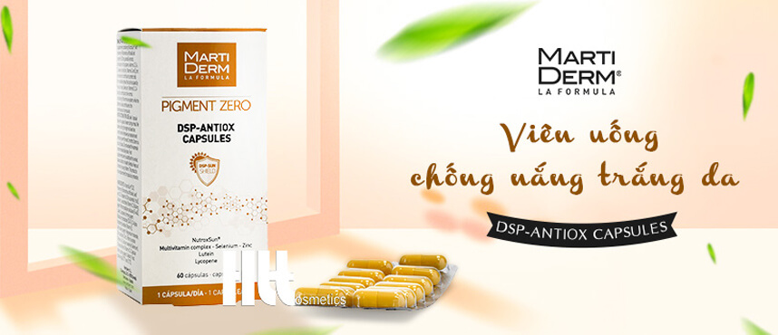 So sánh viên uống chống nắng MartiDerm, Murad, Heliocare, Sakura