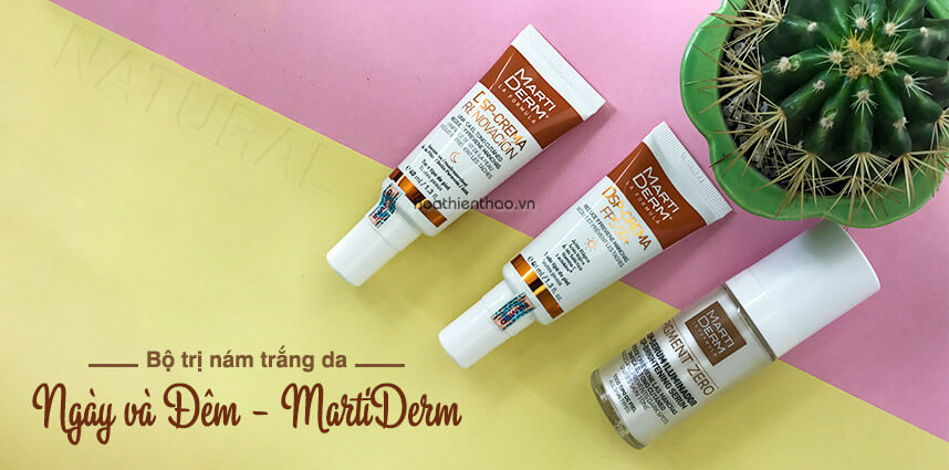 Vì sao nên dùng Bộ kem trị nám MartiDerm - HoaThienThao