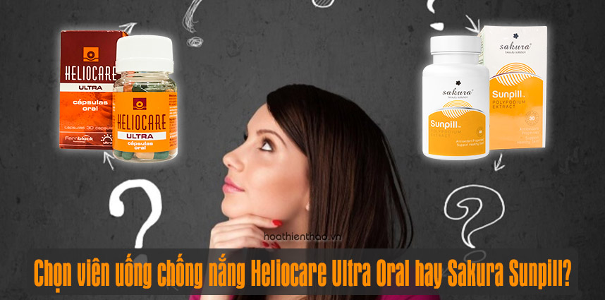 Viên uống chống nắng Heliocare Ultra Oral và Sakura Sunpill - HoaThienThao