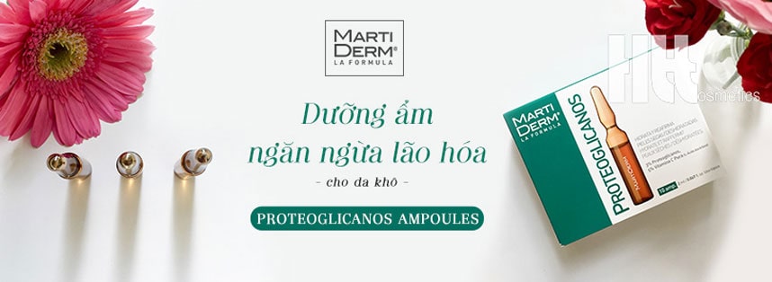 Ampoules dưỡng ẩm chống lão hóa cho da khô MartiDerm ProteoGlicanos