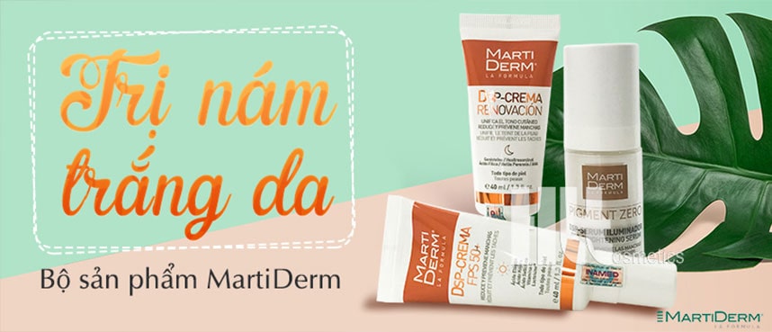 Bộ kem trị nám trắng da mặt MartiDerm được yêu thích nhất