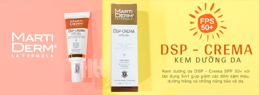 Kem trị nám trắng da ban ngày MartiDerm SPF 50+