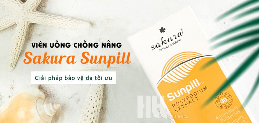 Viên uống chống nắng dưỡng trắng da Sakura Sunpill