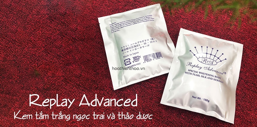 Kem tắm trắng ngọc trai và thảo dược Replay Advanced