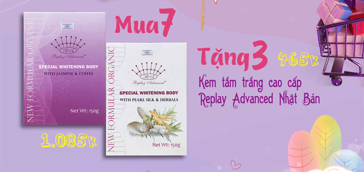 Kem tắm trắng cao cấp Replay Advanced Nhật Bản