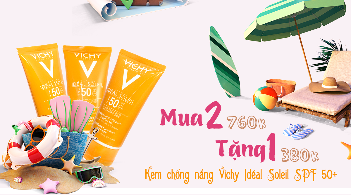 Kem chống nắng Vichy Idéal Soleil SPF 50+