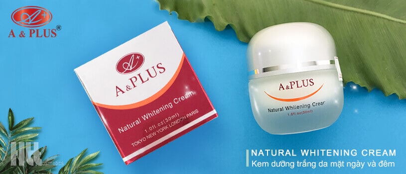 Kem dưỡng trắng da ngày và đêm A&Plus Natural Whitening A014