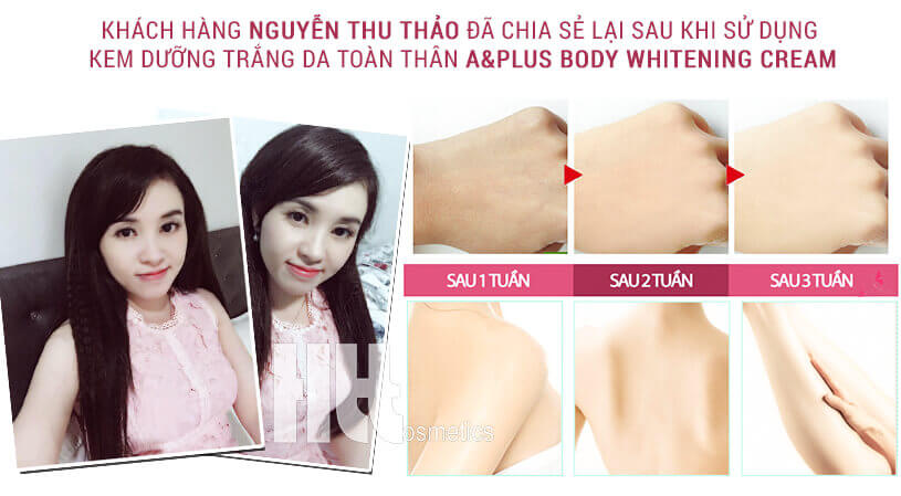 Kem dưỡng trắng da toàn thân A&Plus B011