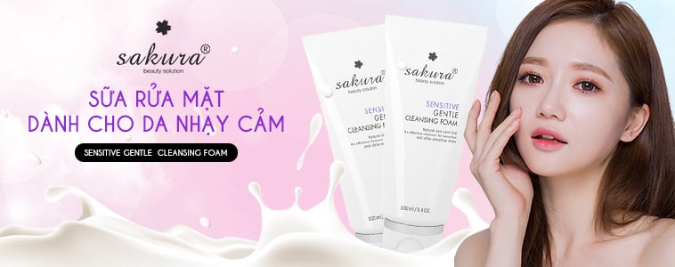 Sữa rửa mặt dành cho da nhạy cảm Sakura Sensitive Gentle Cleansing Foam