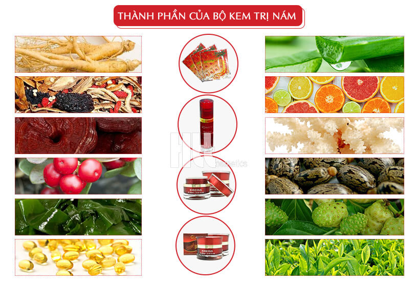 Bộ kem trị nám Nhật Bản cao cấp Kireina - Mỹ Phẩm Chính Hãng Hoa Thiên Thảo