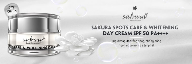 Bộ kem trị nám trắng da cao cấp Sakura ngày và đêm 2