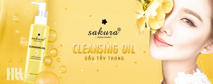 Dầu tẩy trang Sakura Cleansing Oil - Hoa Thiên Thảo