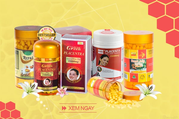 Dòng viên uống nhau thai cừu - Sữa ong chúa