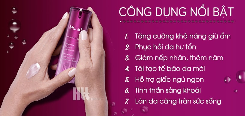 Enzyme chống lão hóa Murad tái tạo da ban đêm - Hoa Thiên Thảo