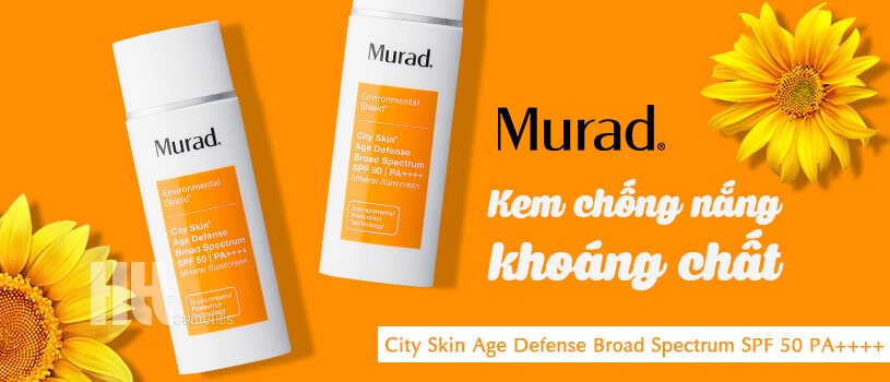 Kem chống nắng khoáng chất Murad City Skin Age Defense Broad Spectrum SPF 50 PA - Hoa Thiên Thảo