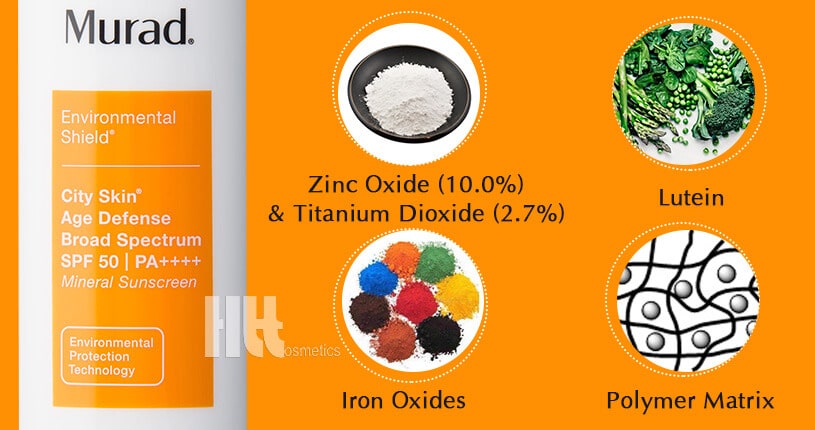 Kem chống nắng khoáng chất Murad City Skin Age Defense Broad Spectrum SPF 50 PA - Hoa Thiên Thảo