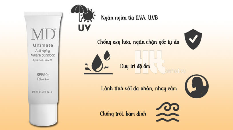 Kem chống nắng vật lý MD Ultimate - Hoa Thiên Thảo